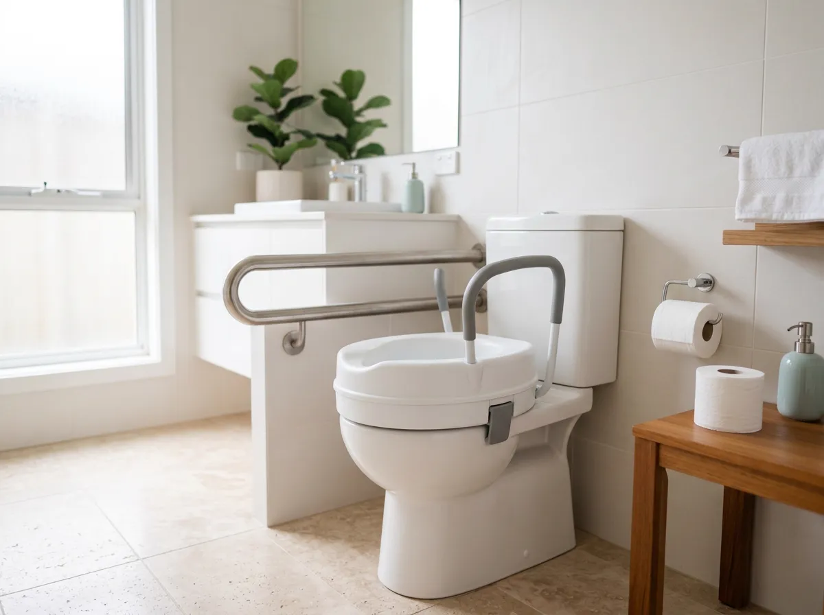Bathroom upgrades for aging in place — illustration