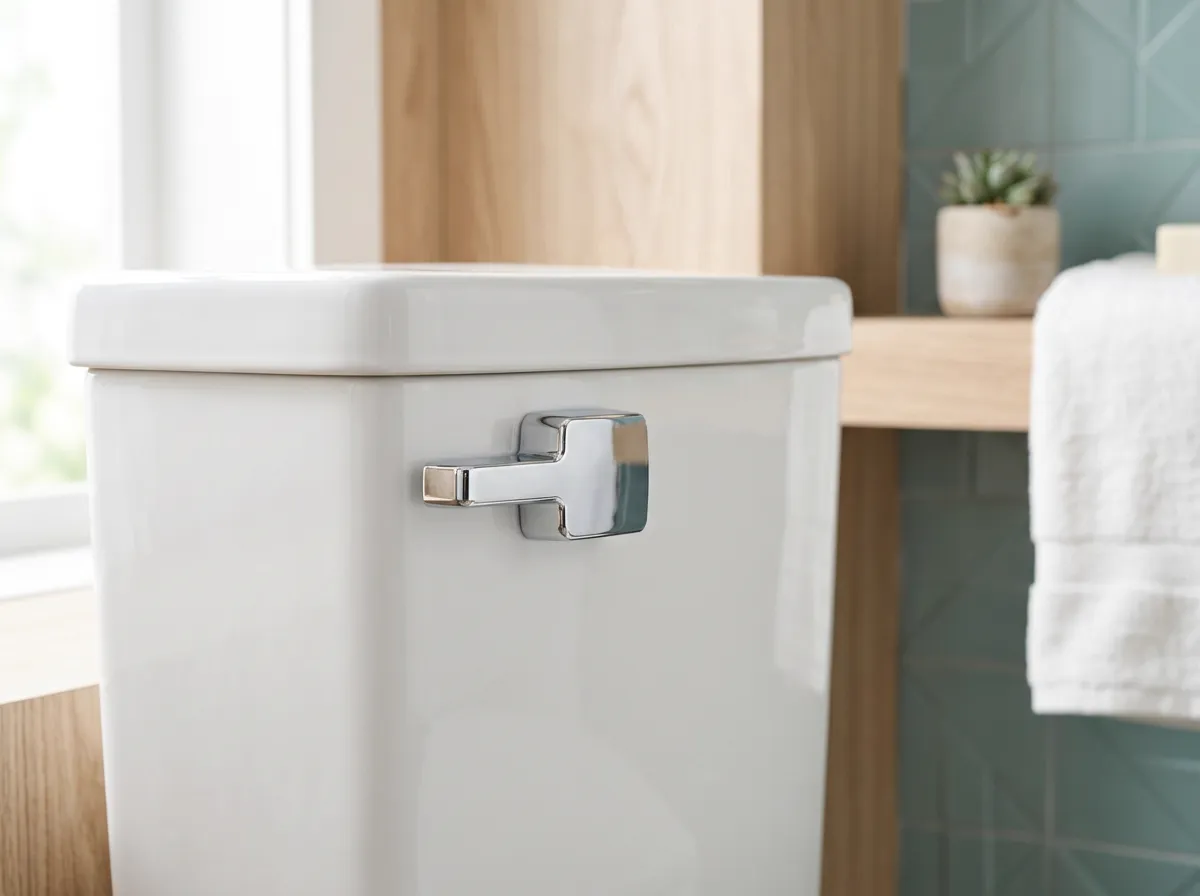 Comfortable, clean modern bathroom with a bidet toilet seat