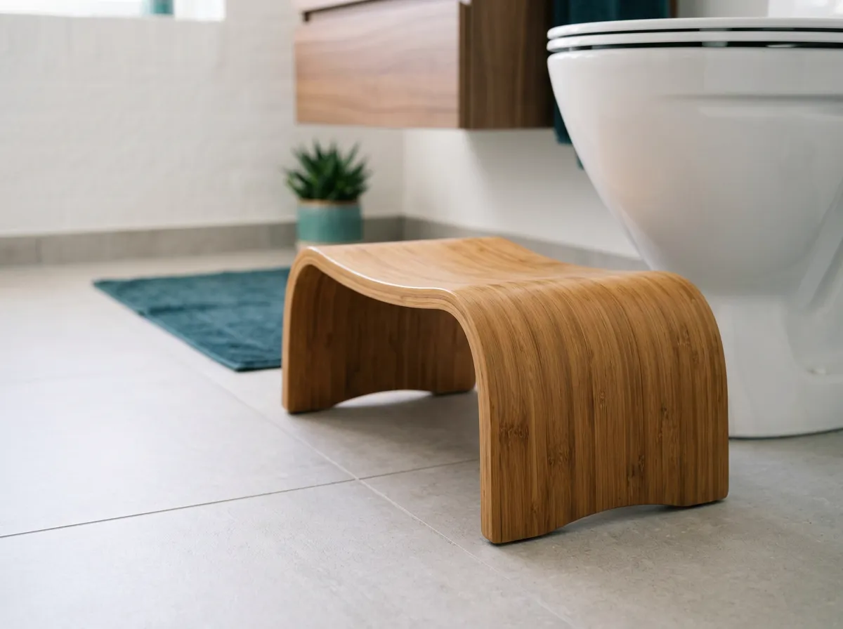 Comfortable, clean modern bathroom with a bidet toilet seat