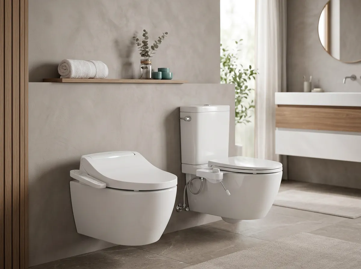 Electric bidet seat vs Non-electric bidet attachment