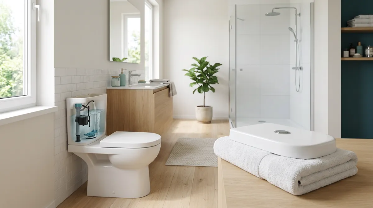 How to Adjust a Toilet Float — in context
