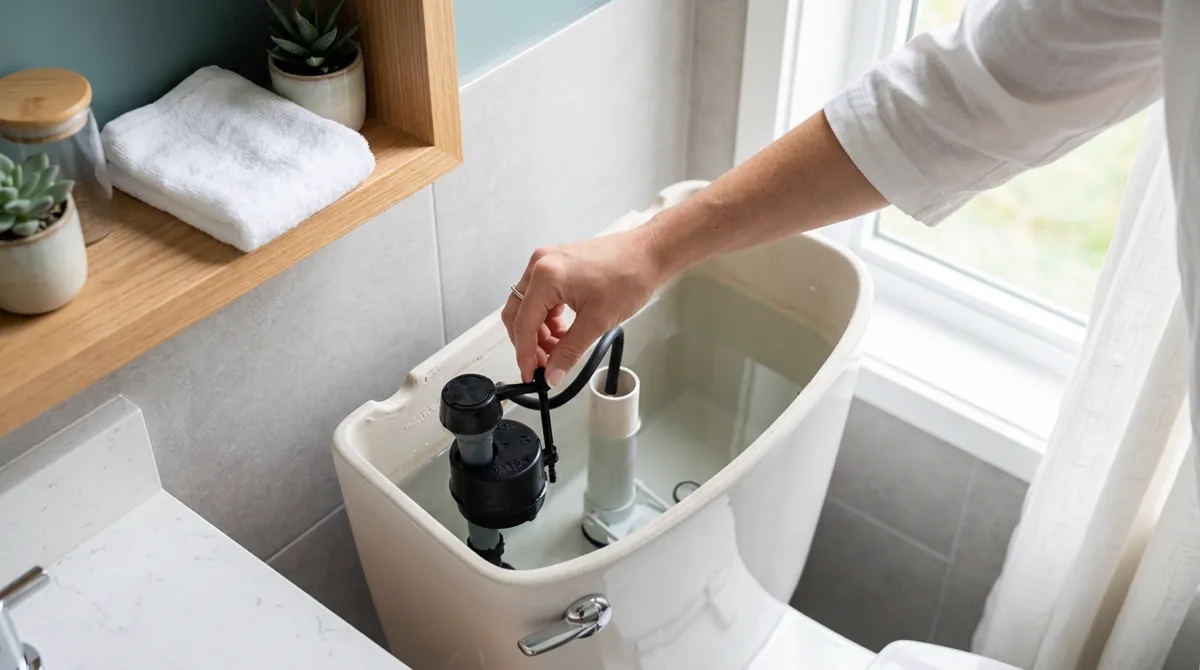 How to Adjust a Toilet Float
