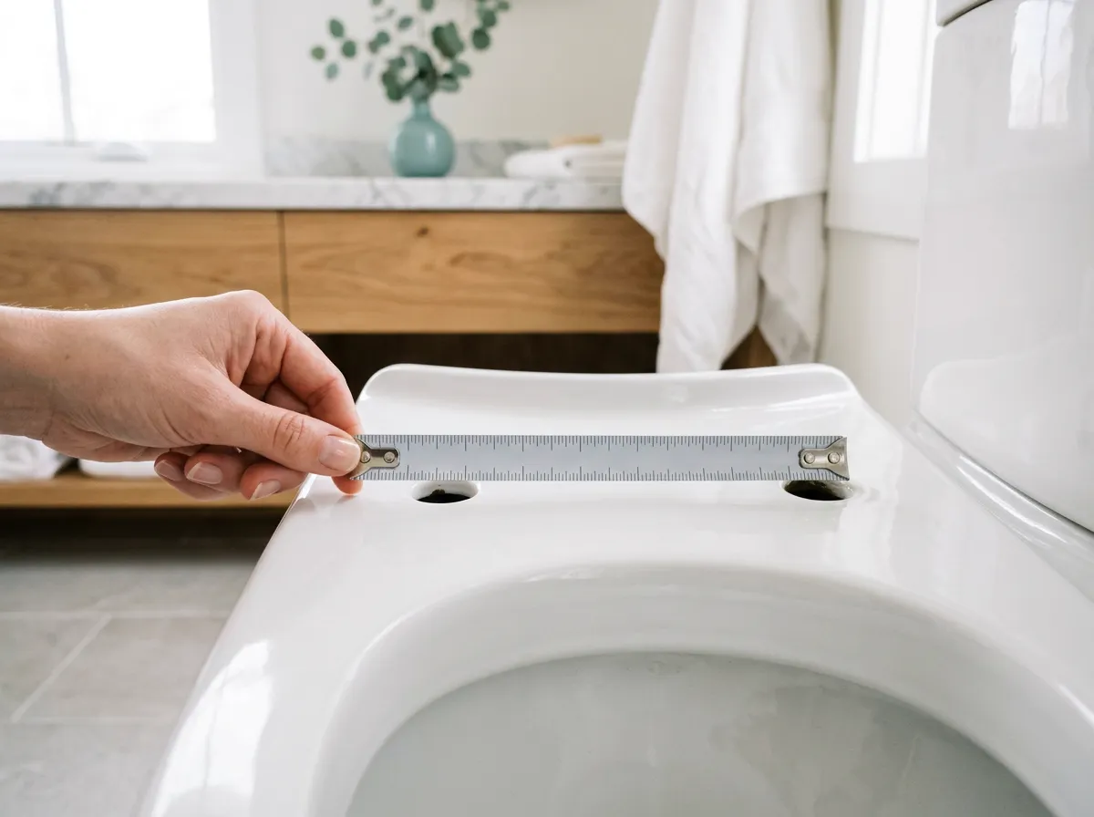 How to measure a toilet seat