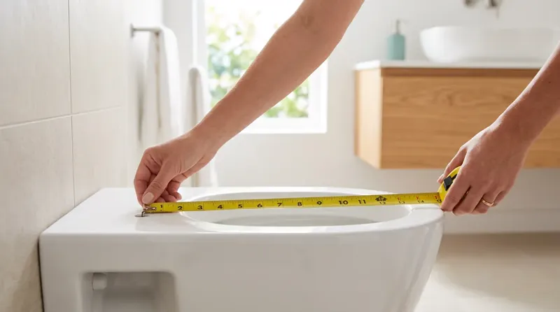 How to measure a toilet seat