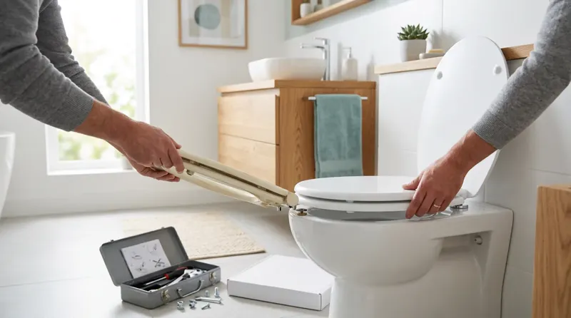How to replace a toilet seat