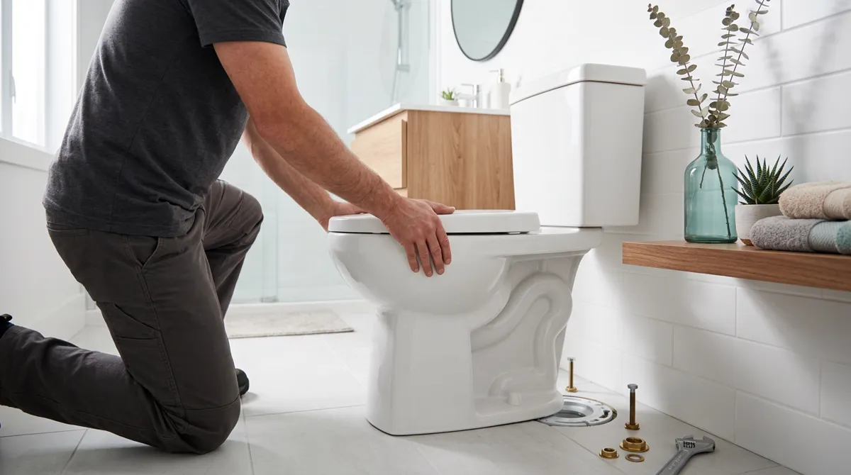 How to reset a toilet on the new ring