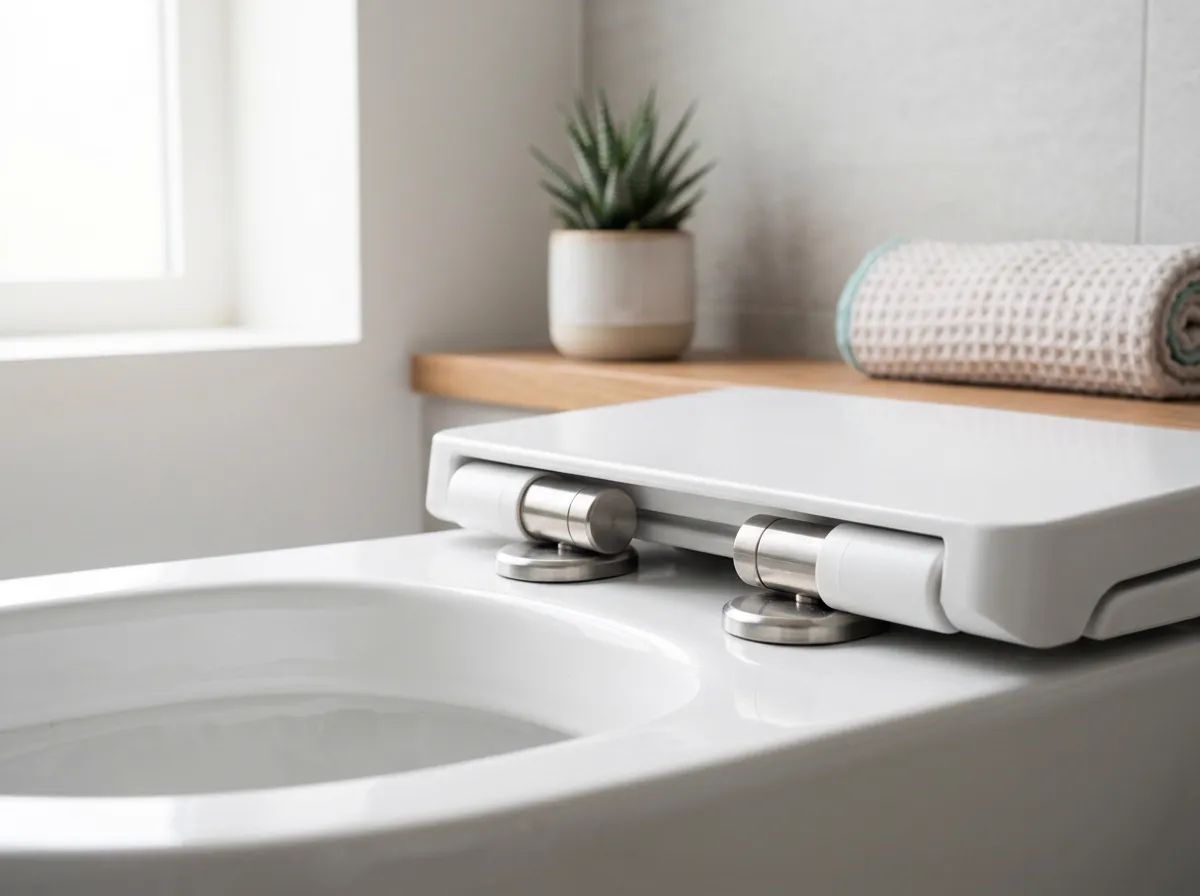 Kohler Cachet ReadyLatch Quiet-Close Elongated Toilet Seat — feature detail