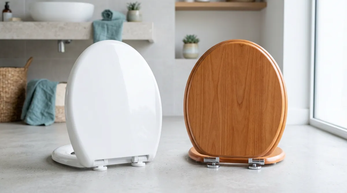 Plastic vs. wood toilet seats
