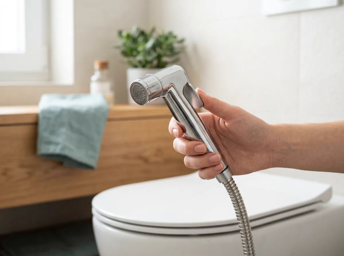 Purrfectzone Bidet Sprayer in a modern bathroom