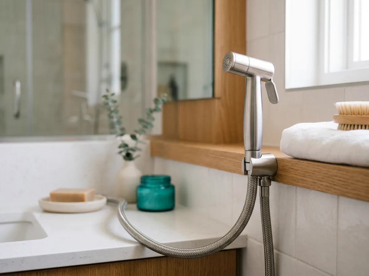 SmarterFresh Bidet Sprayer in a modern bathroom