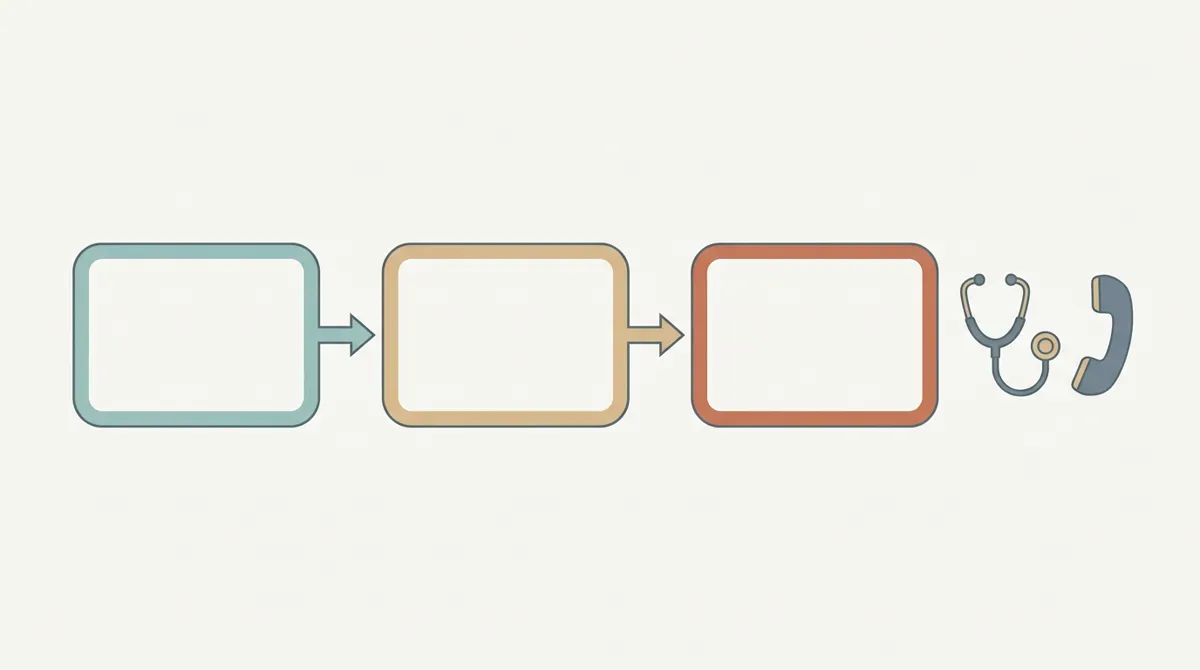 Diagram: When thin stools need a provider, not a chart