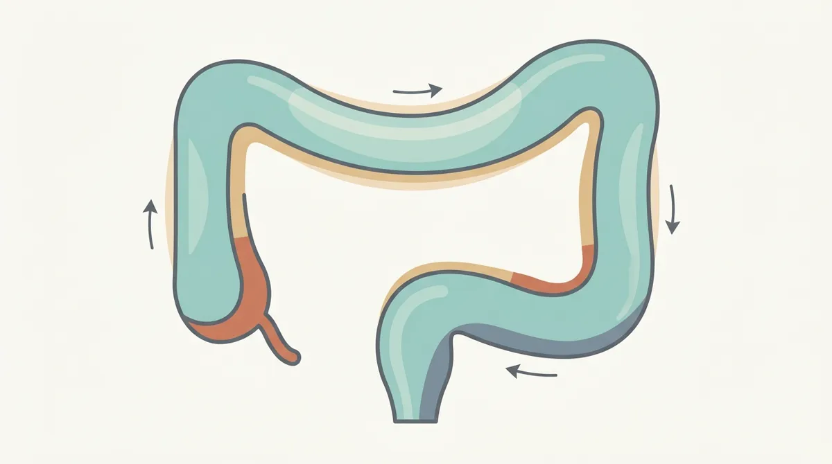 Diagram: IBS: common, and not a narrowing