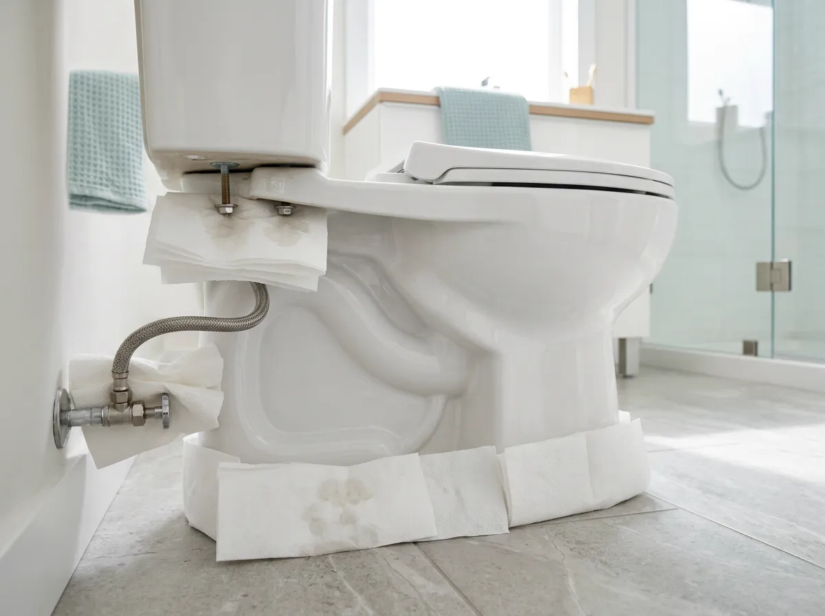 Toilet Leaking? Find Where (Base, Tank or Supply Line) and Fix It