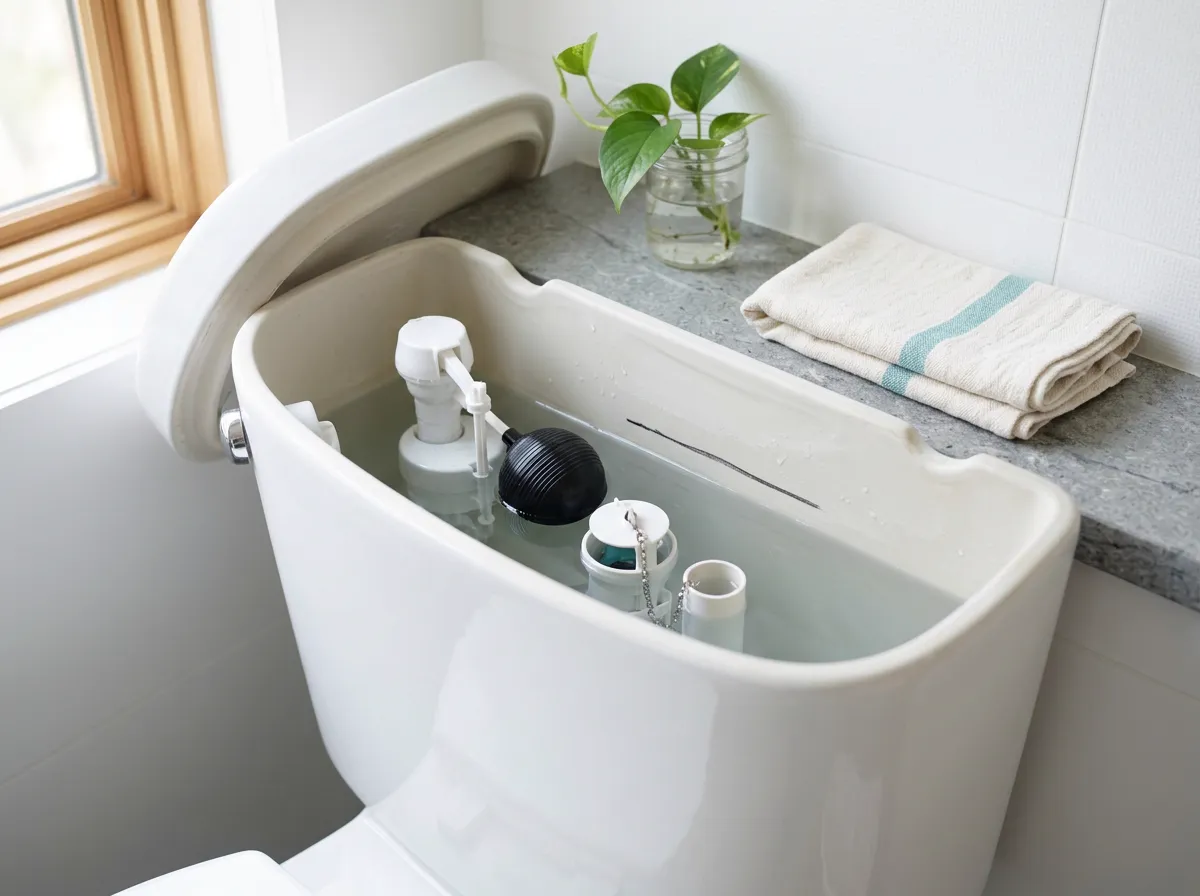 Toilet Leaking? Find Where (Base, Tank or Supply Line) and Fix It — illustration