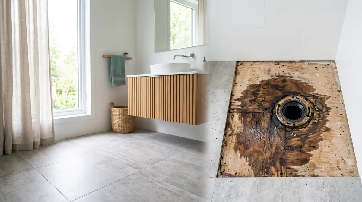 Cracked porcelain or a soft floor: when the fix is not a part