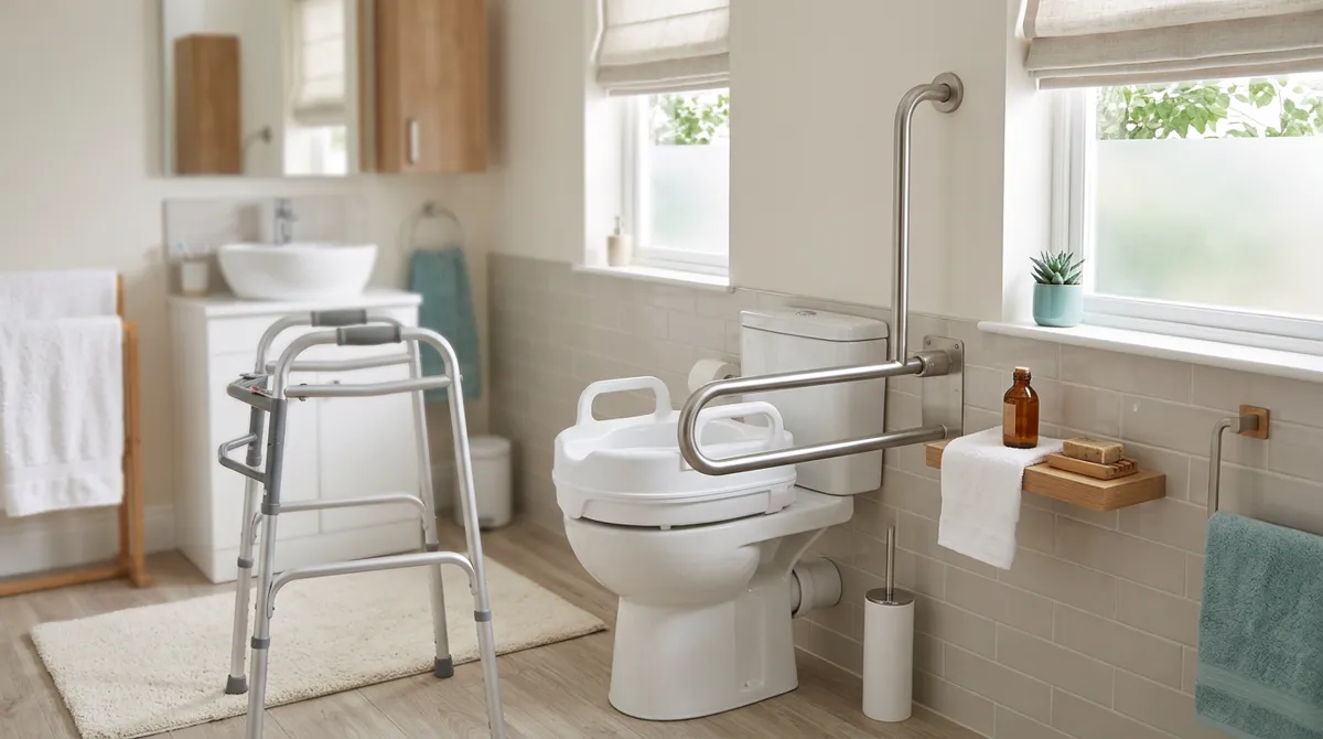 Toilet seat after hip replacement