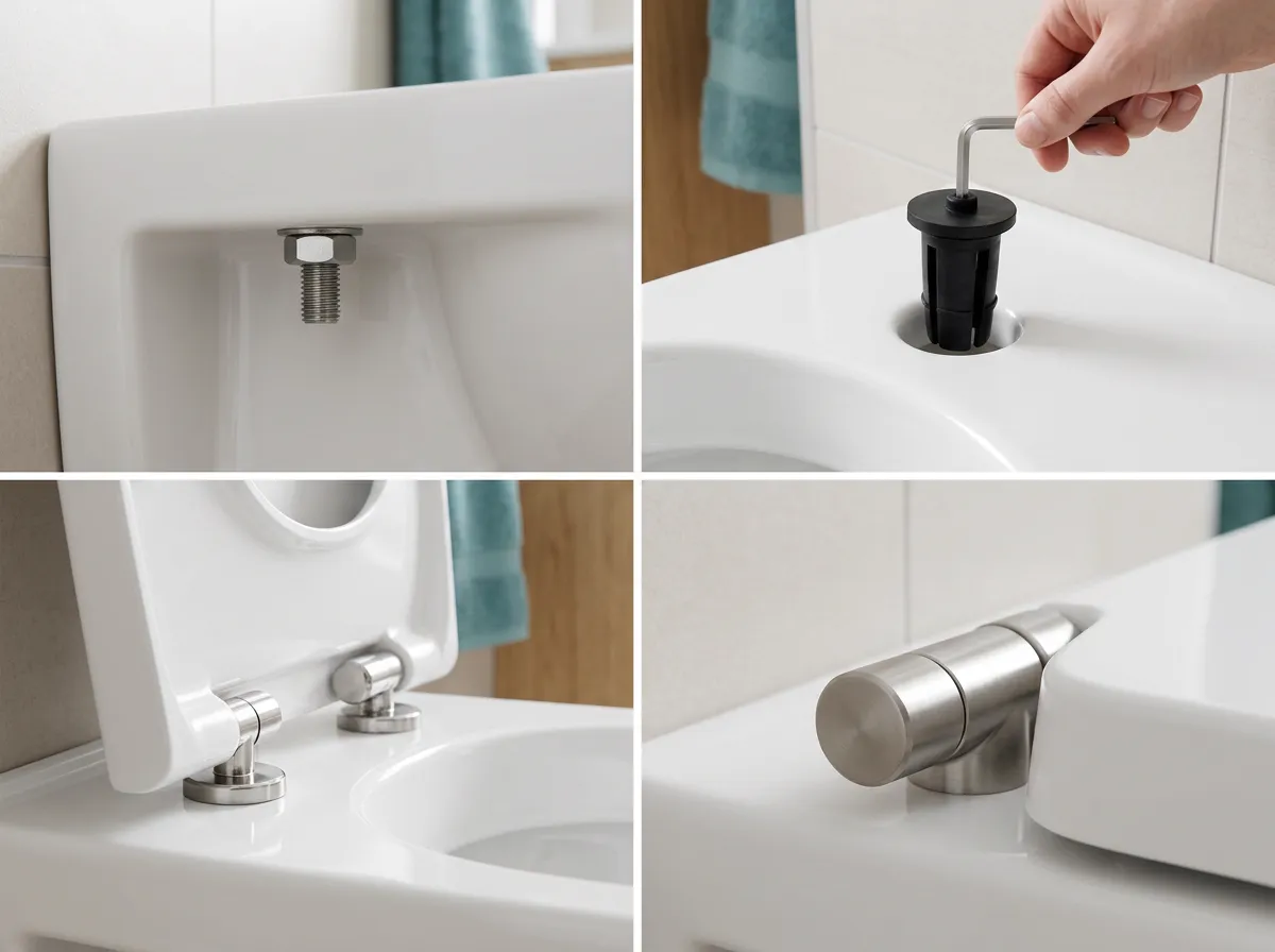 Identify your hinge: bottom-fix, top-fix, quick-release or soft-close