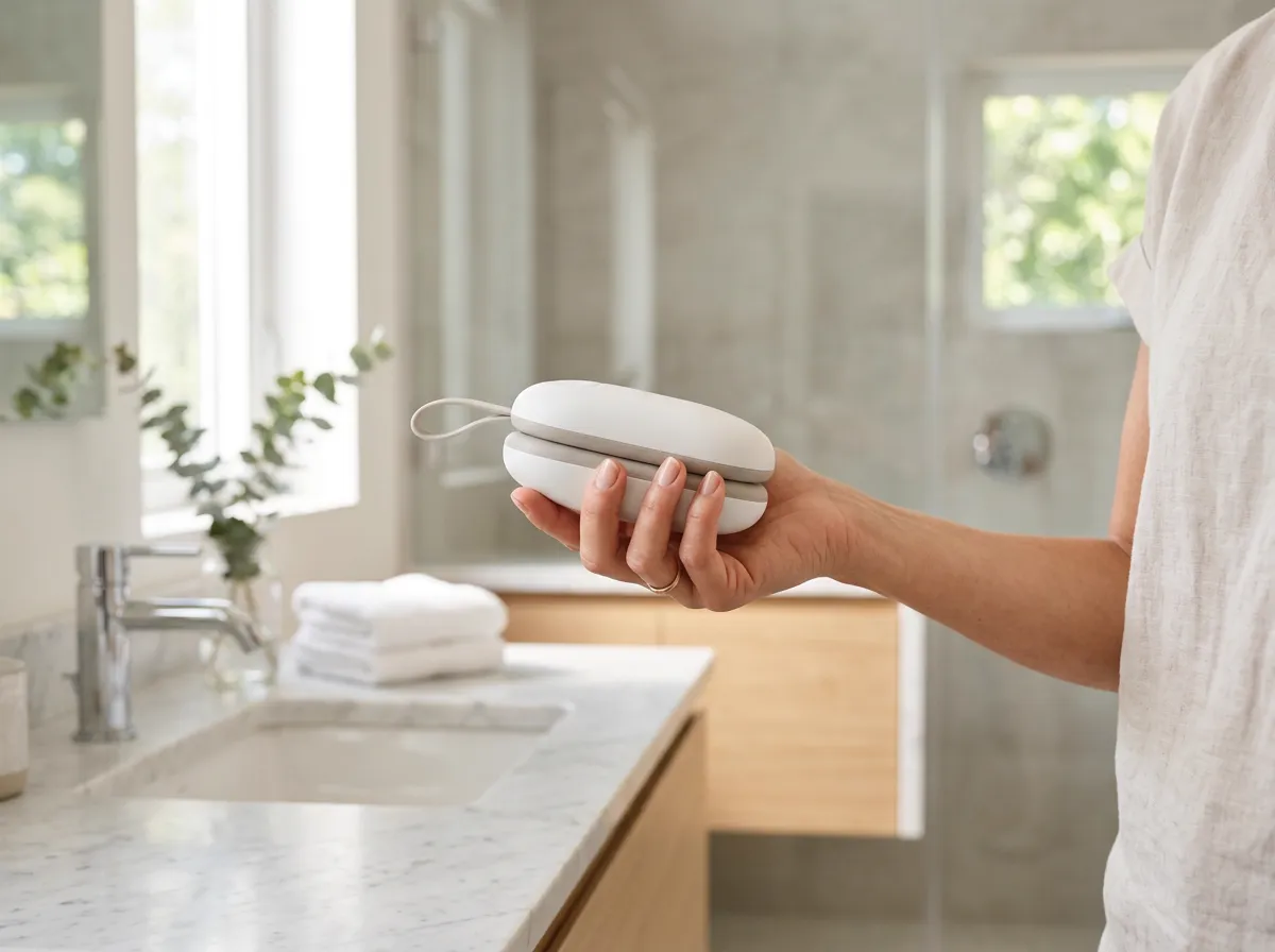 TUSHY Travel Bidet in a modern bathroom
